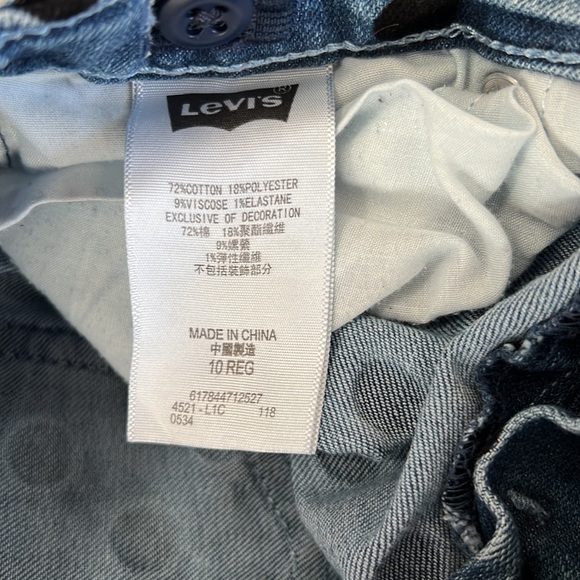 Girls size 10 Levi’s Polka Dot 711 skinny jeans - Picture 6 of 8